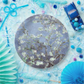 ファンゴッホアーモンド花咲きスチールブルー ペーパープレート (パーティー)