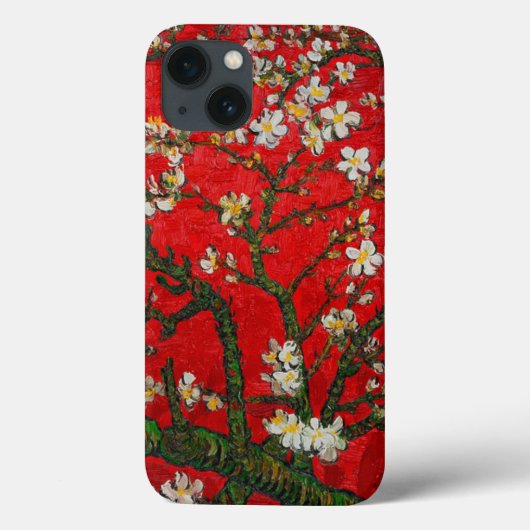 ファンゴッホアーモンド花咲き赤 Case-Mate iPhoneケース (裏面)