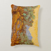 ファンゴッホオリーブツリーイエローサンスカイ アクセントクッション (裏面(縦))
