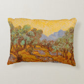 ファンゴッホオリーブツリーイエローサンスカイ アクセントクッション (裏面)