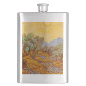 ファンゴッホオリーブツリーイエローサンスカイ フラスク (正面)