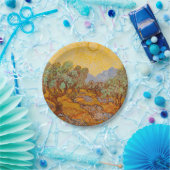 ファンゴッホオリーブツリーイエローサンスカイ ペーパープレート (パーティー)