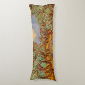 ファンゴッホオリーブツリーイエローサンスカイ ボディピロー (正面縦)