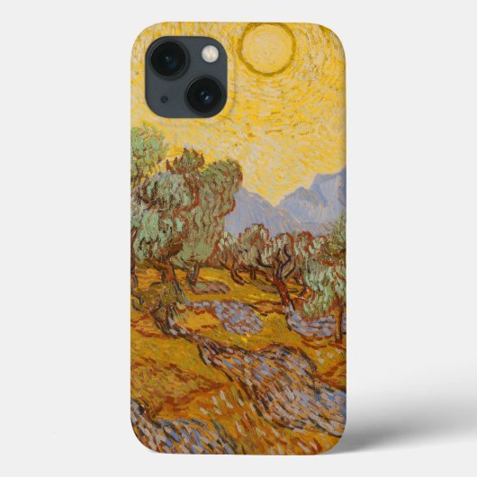 ファンゴッホオリーブツリーイエローサンスカイ Case-Mate iPhoneケース (裏面)