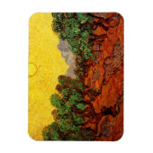 ファンゴッホオリーブツリーイエロースカイと太陽 マグネット (縦)