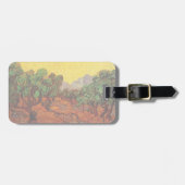 ファンゴッホオリーブツリーイエロースカイと太陽 ラゲッジタグ (正面横)