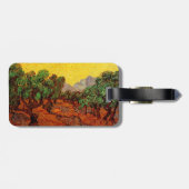 ファンゴッホオリーブツリーイエロースカイと太陽 ラゲッジタグ (裏面横)