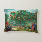 ファンゴッホガーデンインモンマルトル恋人と アクセントクッション (裏面)