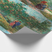 ファンゴッホガーデンインモンマルトル恋人と ラッピングペーパー (角)