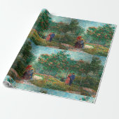 ファンゴッホガーデンインモンマルトル恋人と ラッピングペーパー (アンロールド)