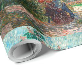 ファンゴッホガーデンインモンマルトル恋人と ラッピングペーパー