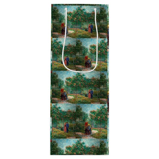 ファンゴッホガーデンインモンマルトル恋人と ワインギフトバッグ (正面)