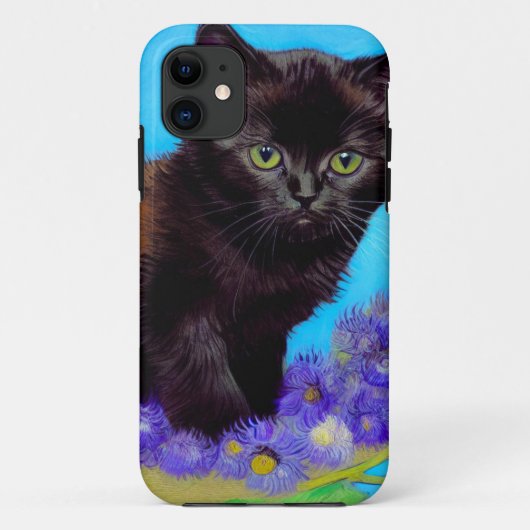 ファンゴッホキャット&フラワーズ Case-Mate iPhoneケース (裏面)