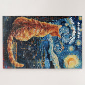 ファンゴッホキュートフェラインパズル ジグソーパズル (横)