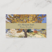 ファンゴッホクラシックの絵を描桑の木 名刺 (正面)