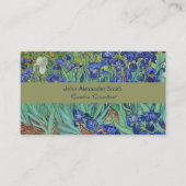 ファンゴッホクラシックズ絵を描アイリスズフローラ植物学 名刺 (正面)
