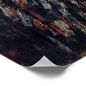 ファンゴッホグレーハットと自己感じの肖像 ポスター (角)