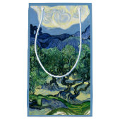 ファンゴッホザオリーブの木の風景絵画ズ スモールペーパーバッグ (正面)