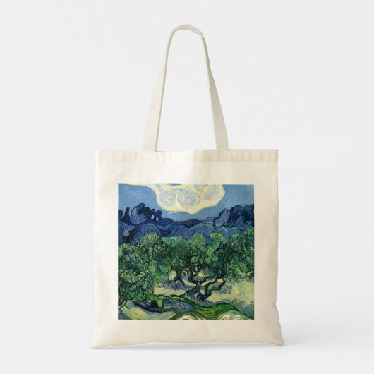 ファンゴッホザオリーブの木の風景絵画ズ トートバッグ (裏面)
