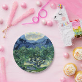 ファンゴッホザオリーブの木の風景絵画ズ ペーパープレート (パーティー)
