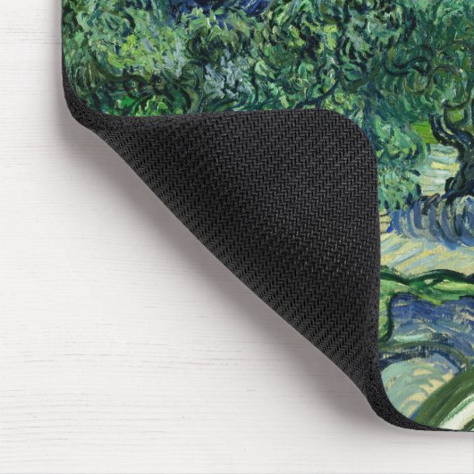 ファンゴッホザオリーブの木の風景絵画ズ マウスパッド (コーナー)