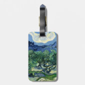 ファンゴッホザオリーブの木の風景絵画ズ ラゲッジタグ (裏面縦)