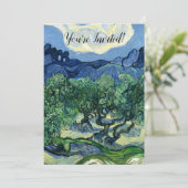 ファンゴッホザオリーブの木の風景絵画ズ 招待状 (スタンド正面)