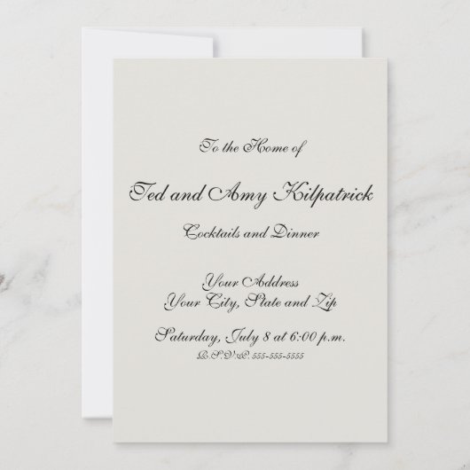 ファンゴッホザオリーブの木の風景絵画ズ 招待状 (裏面)