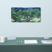 ファンゴッホザオリーブの木の風景絵画ズ 横断幕 (トレードショー)