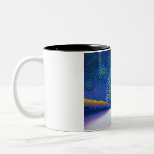 ファンゴッホスタイルクリスマス ツートーンマグカップ (左)