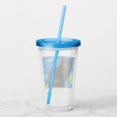 ファンゴッホスタイルスターリーナイトキャット アクリルタンブラー (裏面)