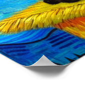 ファンゴッホスタイルスターリーナイトキャット ポスター (角)