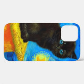 ファンゴッホスタイルスターリーナイトキャット Case-Mate iPhoneケース (裏面 (横))