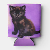 ファンゴッホスタイルパープルキャット 缶クーラー (正面)