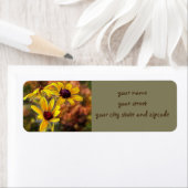 ファンゴッホスタイルブラックアイドスーザンフラワーズ ラベル (インサイチュ)