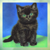 ファンゴッホスタイルブラックキッテン ウィンドウサイン (シート3)