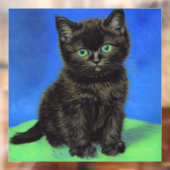 ファンゴッホスタイルブラックキッテン ウィンドウサイン (シート2)