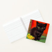 ファンゴッホスタイルブラックキャット ノートブック (内部)