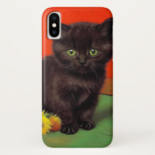 ファンゴッホスタイルブラックキャット iPhone X ケース