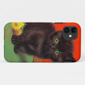 ファンゴッホスタイルブラックキャット Case-Mate iPhoneケース (裏面(横))