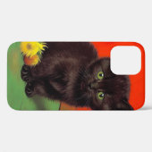 ファンゴッホスタイルブラックキャット Case-Mate iPhoneケース (裏面 (横))