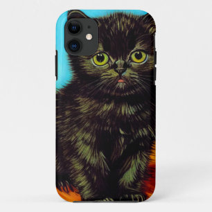 ファンゴッホスタイルプートキッテン iPhone 11 ケース