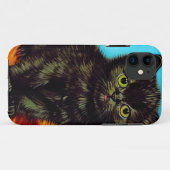 ファンゴッホスタイルプートキッテン Case-Mate iPhoneケース (裏面(横))