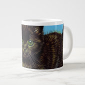 ファンゴッホスタイル猫ひまわり ジャンボコーヒーマグカップ (正面右)