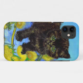 ファンゴッホスタイル猫ひまわり Case-Mate iPhoneケース (裏面(横))
