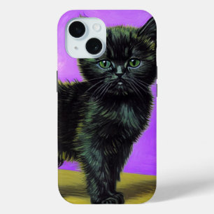 ファンゴッホスタイル猫 iPhone 15ケース