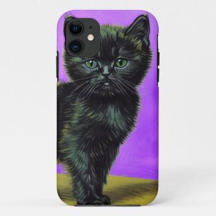 ファンゴッホスタイル猫 iPhone 11 ケース