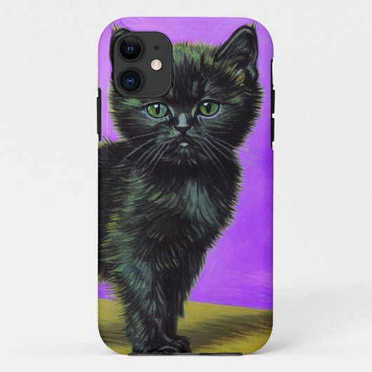 ファンゴッホスタイル猫 Case-Mate iPhoneケース (裏面)