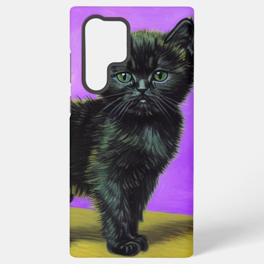 ファンゴッホスタイル猫 SAMSUNG GALAXYケース (裏面)
