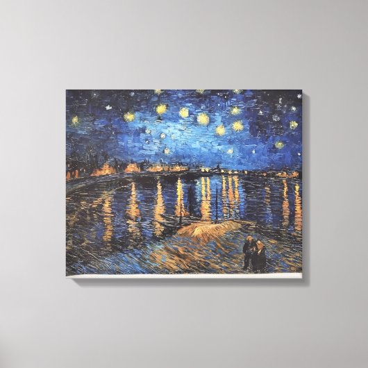 ファンゴッホスタリーナイトオーネオイルペインティング キャンバスプリント (正面)